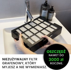 Oczyszczacz powietrza Air Essence Grafenowy oczyszczacz powietrza Air Essence Plasma ESP Smart, ~80m2, sterylizator UVA, UVC 4