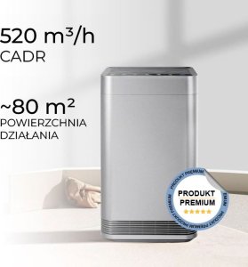 Oczyszczacz powietrza Air Essence Grafenowy oczyszczacz powietrza Air Essence Plasma ESP Smart, ~80m2, sterylizator UVA, UVC 5