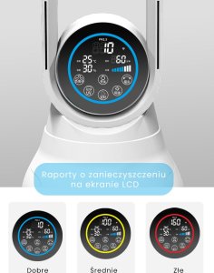 Wentylator Air Essence Plazmowy wentylator bezłopatkowy i oczyszczacz powietrza Air Essence LevanteLift z funkcją jonizacji 9