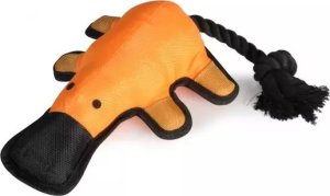 Camon Camon Dog Toy Nylonowy dziobak z piszczałką i liną 1