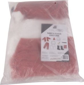 Malatec Święty Mikołaj Strój kostium Pasek Czapka Broda Worek na prezenty 7