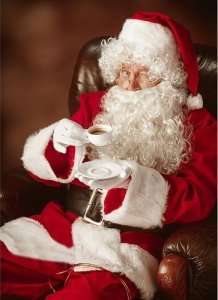 Malatec Święty Mikołaj Strój kostium Pasek Czapka Broda Worek na prezenty 9