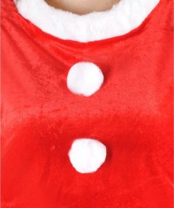 Malatec Kostium Pani Mikołajowa Śnieżynka Sukienka, czapka, pasek, Strój 6