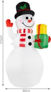 Dekoracja świąteczna Ruhhy bałwan 3