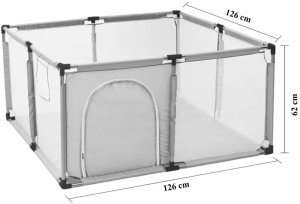 ExtraLink Extralink Kids Kojec dziecięcy plac zabaw suchy basen dla dzieci składany 126x126cm piłki k-458 4