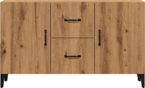vidaXL Komoda, dąb artisan, 100x36x60 cm, materiał drewnopochodny 5