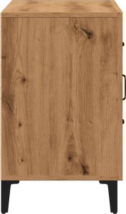 vidaXL Komoda, dąb artisan, 100x36x60 cm, materiał drewnopochodny 7