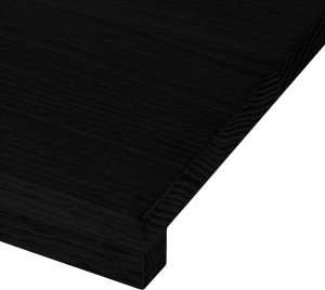 vidaXL Parapety 2 szt., ciemnobrązowy, 70x15x2 cm, lite drewno dębowe 8