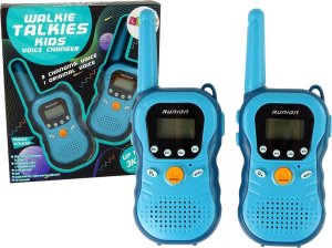 LeanToys Zestaw Walkie Talkies Krótkofalówki Dla Dzieci Niebieskie 2 Szt. LEAN Toys 1