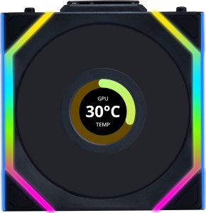 Wentylator Lian Li UNI FAN SL Wireless LCD 120 Reverse Blade czarny (12RSLLCD1W1B) 1