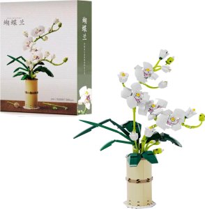 Coil Coil klocki konstrukcyjne kwiat orchidea w wazonie bukiet 588 el. 1