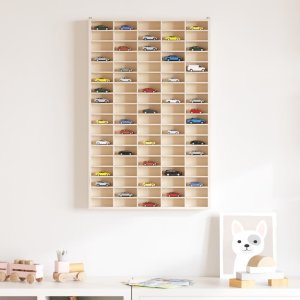 vidaXL Witryna ścienna z 90 przegródkami, 50,5x4,5x79 cm 3