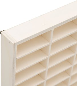 vidaXL Witryna ścienna z 90 przegródkami, 50,5x4,5x79 cm 7
