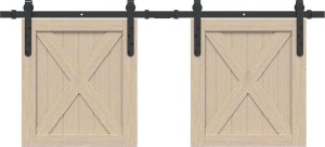 vidaXL System do drzwi przesuwnych do mebli, 122 cm, stal węglowa 1
