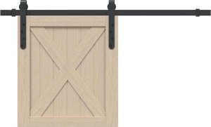 vidaXL System do drzwi przesuwnych do mebli, 91 cm, stal węglowa 1