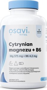 Osavi Osavi - Cytrynian Magnezu + B6, 180 vkaps 1