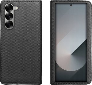 Hello Case ETUI Z KLAPKĄ DO SAMSUNG GALAXY Z FOLD6 CZARNE ZAMYKANE MAGNETYCZNE 3