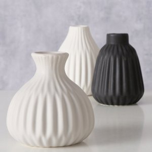 Boltze Wazony ceramiczne matowe ESKO, 3 szt. 2