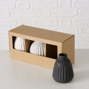 Boltze Wazony ceramiczne matowe ESKO, 3 szt. 6