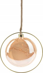 Dekoracja świąteczna Home Styling Collection Ozdobna kula szklana z dekoracją LED, Ø 18 cm 1