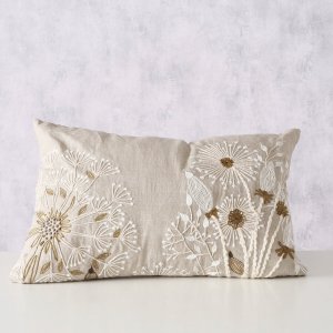Boltze Poduszka dekoracyjna FINNA, kwietny wzór, 100% len 3