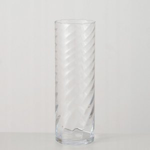 Boltze Szklany cylindryczny wazon BILA, 45 cm 2
