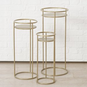 Boltze Zestaw kwietników metalowych RICKY, 3 sz. 50-70 cm 2