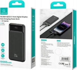 Usams USAMS Powerbank 10000mAh 10W 1C+2A black/black XY Series 10KCD19801 (US-CD198) 4