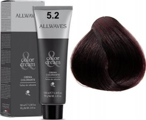 Allwaves ALLWAVES Farba do włosów 5.2 - Jasny Fioletowy Brąz - 100ml 1