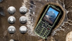 Telefon komórkowy Evolveo EVOLVEO StrongPhone Z6, wodoodporny odporny Dual SIM telefon, myśliwska kamuflaż 3