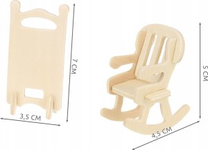 Kruzzel Zestaw mebelków drewnianych dla lalek 34 el. 23542 3