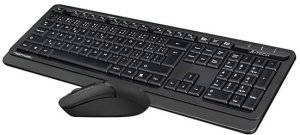 Klawiatura + mysz A4Tech A4tech Bezdrátový kancelářský set klávesnice+myš FG1012S, CZ/SK, černá 5