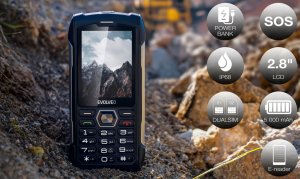 Telefon komórkowy Evolveo EVOLVEO StrongPhone H1 wodoodporny wytrzymały telefon Dual SIM czarno-srebrny 3