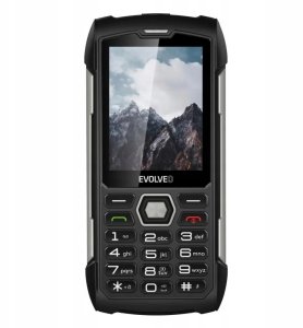 Telefon komórkowy Evolveo EVOLVEO StrongPhone H1 wodoodporny wytrzymały telefon Dual SIM czarno-srebrny 9