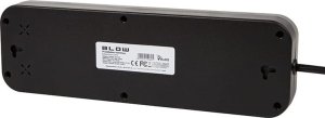 Blow Przedłużacz sieciowy PS-550S 5-Gniazd 4xUSB 1xUSB-C 5m czarny 2x1mm 3