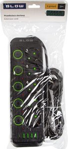 Blow Przedłużacz sieciowy PS-550S 5-Gniazd 4xUSB 1xUSB-C 5m czarny 2x1mm 4