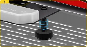 EZDIY-FAB Uchwyt do karty graficznej ARGB Shirudo Riser PCIE 4.0 Vertical 11