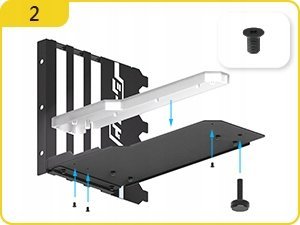 EZDIY-FAB Uchwyt do karty graficznej ARGB Shirudo Riser PCIE 4.0 Vertical 7