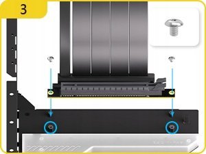 EZDIY-FAB Uchwyt do karty graficznej ARGB Shirudo Riser PCIE 4.0 Vertical 8