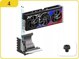 EZDIY-FAB Uchwyt do karty graficznej ARGB Shirudo Riser PCIE 4.0 Vertical 9