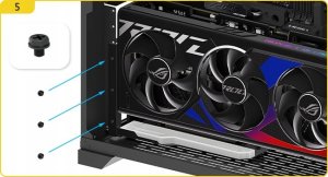 EZDIY-FAB Uchwyt do karty graficznej ARGB Shirudo Riser PCIE 4.0 Vertical 10