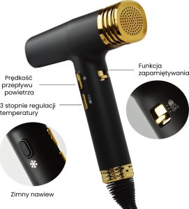 Suszarka Air Essence Air Essence BoraBlast iQ Ionic Pro suszarka do włosów z funkcją jonizacji ujemnej 6