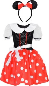Jokomisiada Uroczy Kostium Strój Myszki Minnie dla Dziewczynki przebranie L/XL ZA5280 3