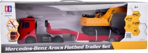 EE Zestaw na pilota Mercedes Ciężarówka + Naczepa Koparka w skali 1:26 RC0693 13