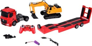 EE Zestaw na pilota Mercedes Ciężarówka + Naczepa Koparka w skali 1:26 RC0693 2