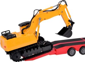 EE Zestaw na pilota Mercedes Ciężarówka + Naczepa Koparka w skali 1:26 RC0693 9