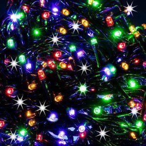 Lampki choinkowe Springos Lampki choinkowe 500 led zimny multikolor + zimny biały flash 27,5 m oświetlenie świąteczne IP44 UNIWERSALNY 7