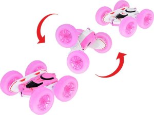 Jokomisiada Szalone Autko 360 stopni dwustronne STUNT CAR obrót świecące koła RC0675 7