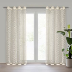 Eurofirany FIRANA GOTOWA ELA 140 X 250 CM BEŻOWY 1