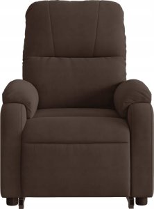 vidaXL Podnoszony fotel rozkładany, brązowy, mikrofibra 8